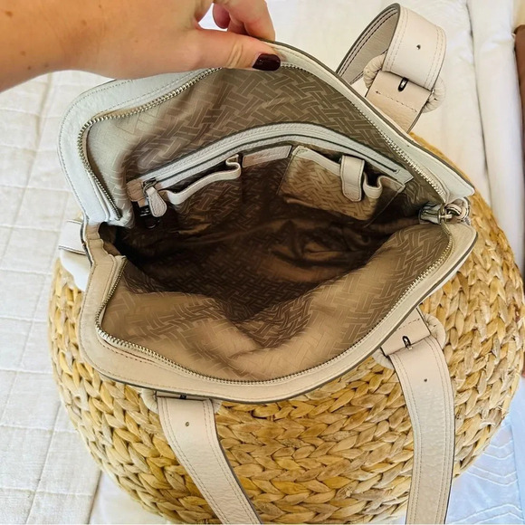 Cole Haan Leather Suede Duffle Hobo Bag - Picture 5 of 6